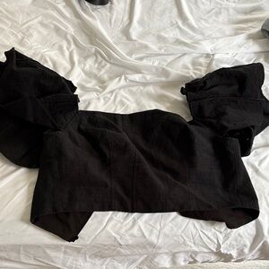 KEEPSAKE the Label Elegant Black Crop Top